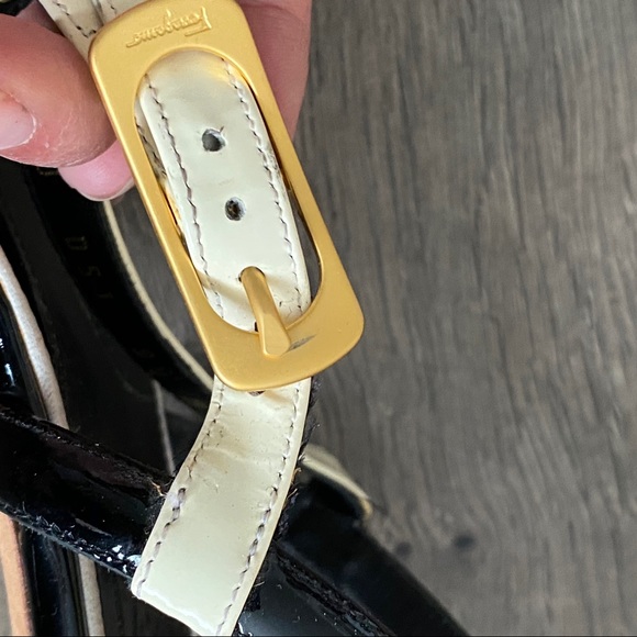 COPY - Ferragamo Ankle Strap Heeled Sandals Open Toe 9.5 - Picture 6 of 9